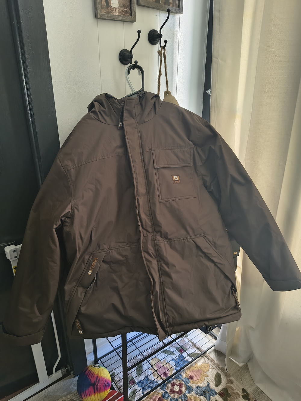 Carhartt Brown Hooded Insulated Puffer Jacket